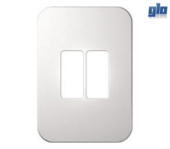 Major Tech Veti 1 V6105WT Two Module Vertical Cover Plate