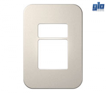 Major Tech Veti 1 V6106CR Two Module Cover Plate (1 Small, 1 Big)