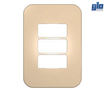 Major Tech Veti 1 V6107CN Three Module Horizontal Cover Plate