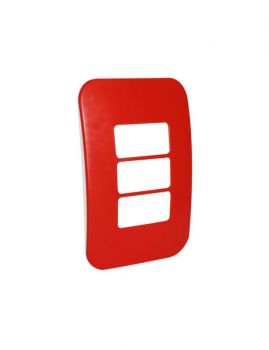 Major Tech Veti 1 V6107RD Three Module Horizontal Cover Plate