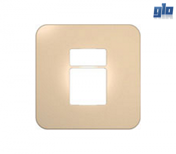 Major Tech Veti 1 V6202CN Two Module Cover Plate (1 Small, 1 Big)