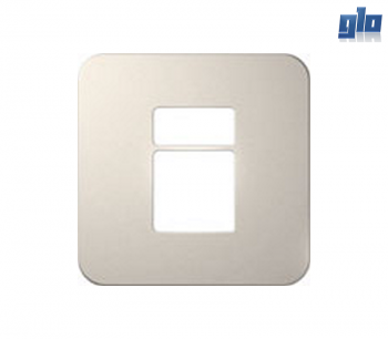 Major Tech Veti 1 V6202CR Two Module Cover Plate (1 Small, 1 Big)