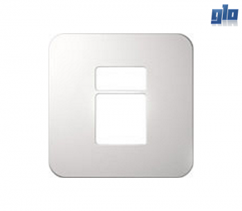 Major Tech Veti 1 V6202WT Two Module Cover Plate (1 Small, 1 Big)