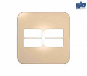 Major Tech Veti 1 V6206CN Four Module Horizontal Cover Plate