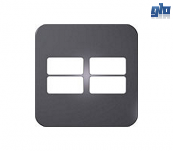 Major Tech Veti 1 V6206GM Four Module Horizontal Cover Plate