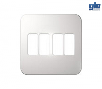 Major Tech Veti 1 V6207WT Four Module Vertical Cover Plate
