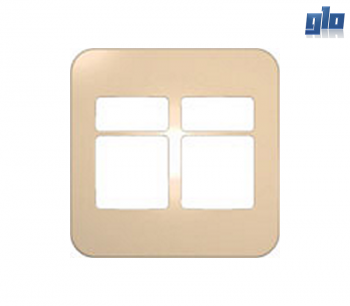 Major Tech Veti 1 V6208CN Four Module Cover Plate (Two Small, Two Big)