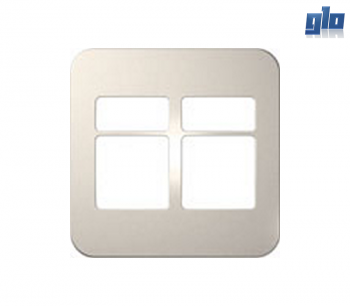 Major Tech Veti 1 V6208CR Four Module Cover Plate (Two Small, Two Big)