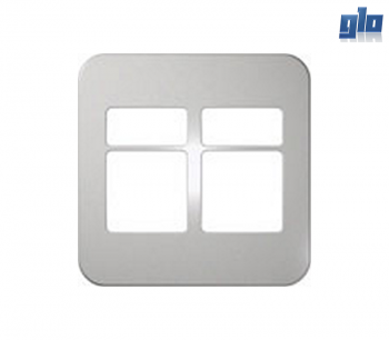 Major Tech Veti 1 V6208SV Four Module Cover Plate (Two Small, Two Big)