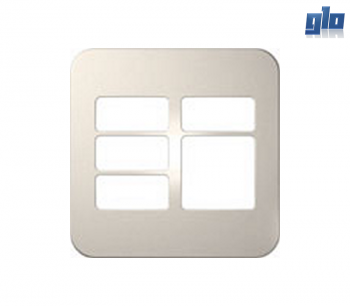 Major Tech Veti 1 V6209CR Five Module Cover Plate (Four Small, One Big)