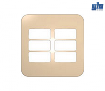 Major Tech Veti 1 V6210CN Six Module Horizontal Cover Plate