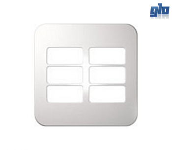 Major Tech Veti 1 V6210WT Six Module Horizontal Cover Plate