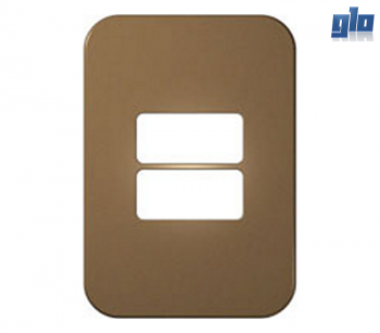 Major Tech Veti 1 VB6104BZ Two Module Horizontal Cover Plate