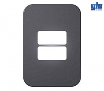 Major Tech Veti 1 VB6104GM Two Module Horizontal Cover Plate