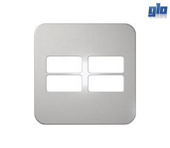 Major Tech Veti 1 VB6206SV Four Module Horizontal Cover Plate