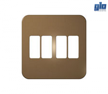 Major Tech Veti 1 VB6207BZ Four Module Vertical Cover Plate
