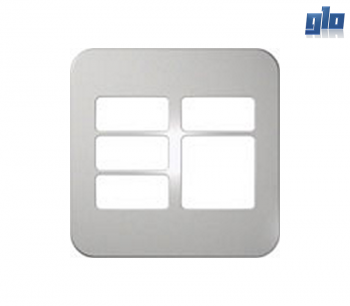 Major Tech Veti 1 VB6209SV Five Module Cover Plate (Four Small, One Big)