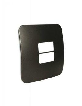 Major Tech Veti 1 VB6213BZ, VB6213GM, VB6213SV Two Single Module Horizontal Cover Plate (Multiple Colours/Finishes)