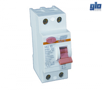Major Tech Veti VE2P63 63A Double Pole Earth Leakage (no overload protection)