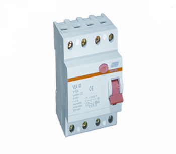 Major Tech Veti VE4P25 25A Four Pole Earth Leakage (no overload protection)