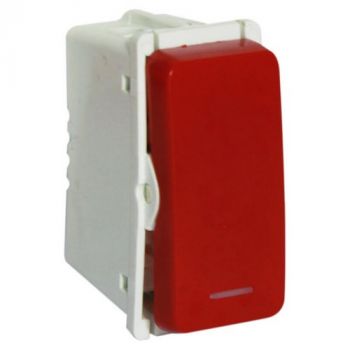 Major Tech Veti 1 VG101RD Bell Press Switch (1 Module) Red