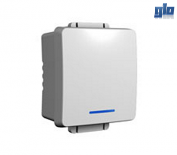 Major Tech Veti 1 VG102WT Bell Press Switch (2 Module) - White