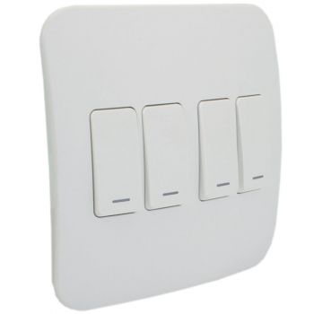 Major Tech Veti 1 VG111C4V Four Lever One-Way Switch Vertical (100mm x 100mm)