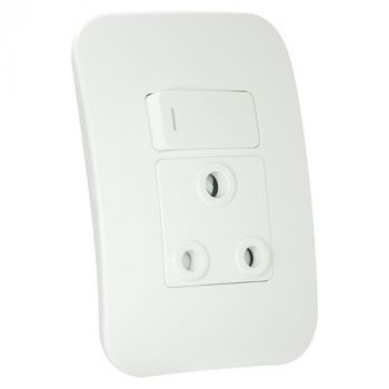 Major Tech Veti 1 VG20WTC, VG20WBZ, VG20WSV, VG20WCN, VG20WCR Single Switched Wall Socket (Multiple Colours/Finishes)