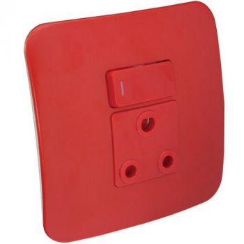 Major Tech Veti 1 VG21DRDC Single Dedicated Red Socket With Dp Switch