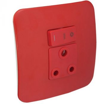 Major Tech Veti 1 VG21RDC Single Dedicated Red Socket Outlet