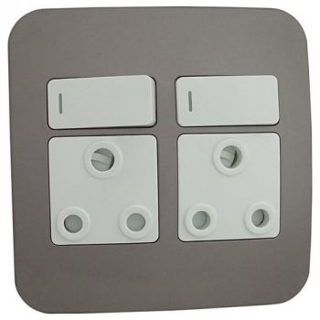 Major Tech Veti 1 VG22WBZ, VG22WCR, VG22WSV, VG22WCN Double Switched Wall Socket (Multiple Colours/Finishes)