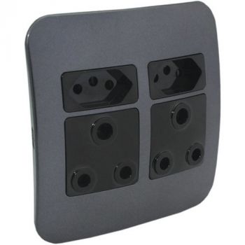 Major Tech Veti 1 VG24BGM Unswitched Wall Socket Gun Metal