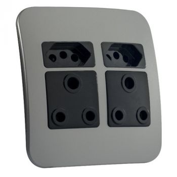Major Tech Veti 1 VG24BSV Unswitched Wall Socket Silver