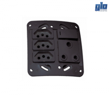 Major Tech Veti 1 VG25BK, VG25WT Switched Socket with Single RSA and 3 RSA Slimline (100mm x 100mm) - (Multiple Colours/Finishes)