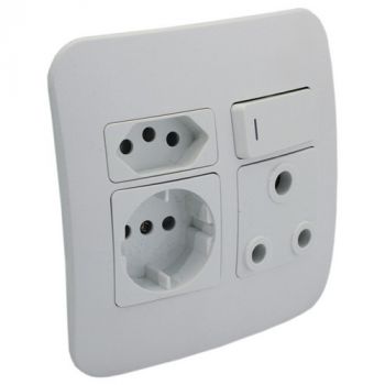 Major Tech Veti 1 VG26WTC, VG26WCR, VG26WCN, VG26WBZ, VG26WSV Round 2 Pin Plug Wall Socket (Multiple Colours/Finishes)