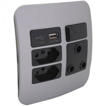 Major Tech Veti 1 VG27BSV, VG27BGM, VG27BBZ USB Wall Socket (Multiple Colours/Finishes)