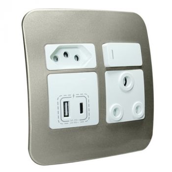 Major Tech Veti 1 VG29WCN, VG29WCR, VG29WSV, VG29WTC USB A And C Port Wall Socket (Multiple Colours/Finishes)
