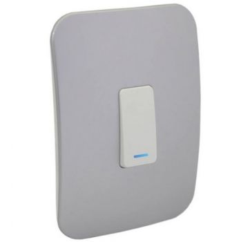 Major Tech Veti 1 VL111C1VWSV, VL111C1VWCN One-Way White Switch With Locator (Multiple Colours/Finishes)