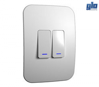 Major Tech Veti 1 VL111C2V Two Lever One-Way Switch Vertical With Locator (100mm x 50mm)