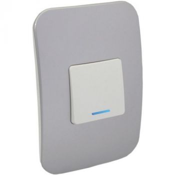 Major Tech Veti 1 VL112C1VWSV, VL112C1VWCN One-Way White Switch With Locator (Multiple Colours/Finishes)