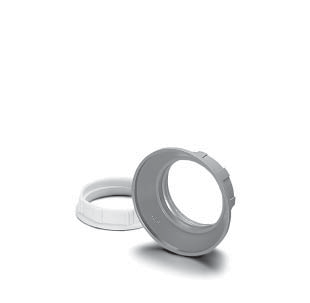Vossloh Schwabe 100125.01 E14 1pc/3pc Plastic Shade Rings (White) 15mm
