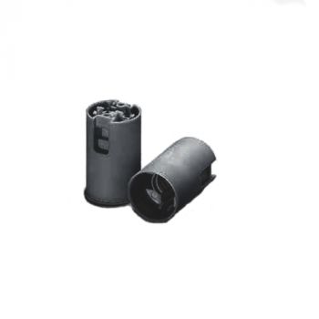 Vossloh Schwabe 109383.01 E14 1pcThermoplastic lampholder plain (Black)