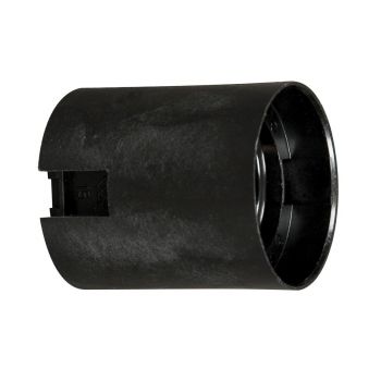 Vossloh Schwabe 500810.01 E27 Thermoplastic lampholder plain (Black)