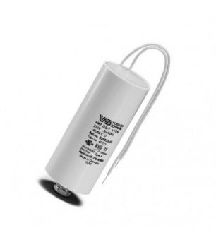 Vossloh Schwabe 529665.89 Capacitor TYPE A 10MF 250V Stud and 200mm Lead length