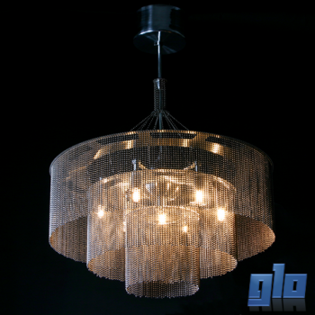 Willowlamp 3-TIER-500-S-M 3-Tier 500 Suspended Chandelier (Multiple Colours/Finishes)