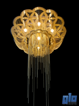 Willowlamp FOLC-500-C-M Flower of Life 500 Ceiling Mounted Chandelier (Multiple Colours/Finishes)