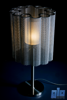 Willowlamp SCA-CRO-400(LRG)-TBL-M Scalloped Cropped 400 Table Lamp (Multiple Colours/Finishes)