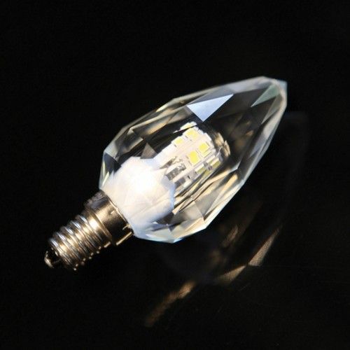 Glo Lighting  K Light CA-CRYSTAL4W-D 4W LED Crystal E14 Bulb 6000k Dimmable
