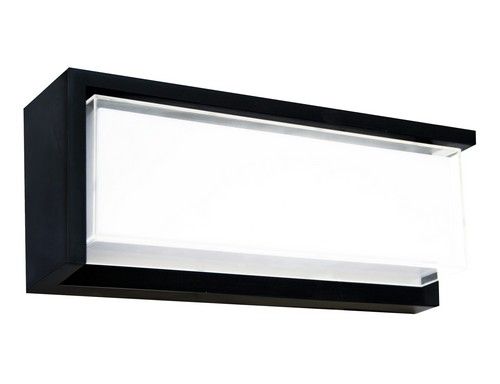 Glo Lighting | K Light KLB-LED-161 230v LED SMD Coastal Horizontal Outdoor Wall Light Black