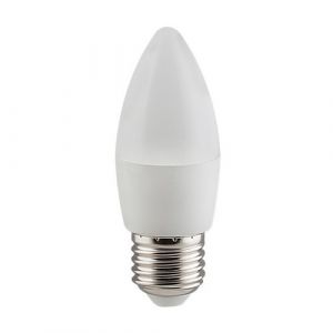 Eurolux G1037EWW Warm White E27 5W Dimmable Opal Candle LED